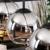 Koyoto Hängeleuchte Glas 15 cm Naturfarben, Schwarz, 4-flammig