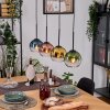 Koyoto Hängeleuchte Glas 15 cm Naturfarben, Schwarz, 4-flammig