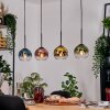 Koyoto Hängeleuchte Glas 15 cm Naturfarben, Schwarz, 4-flammig