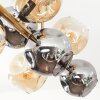 Ripoll Deckenleuchte Glas 15 cm Gold, Schwarz, 8-flammig