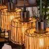 Cando Hängeleuchte Naturfarben, Schwarz, 5-flammig