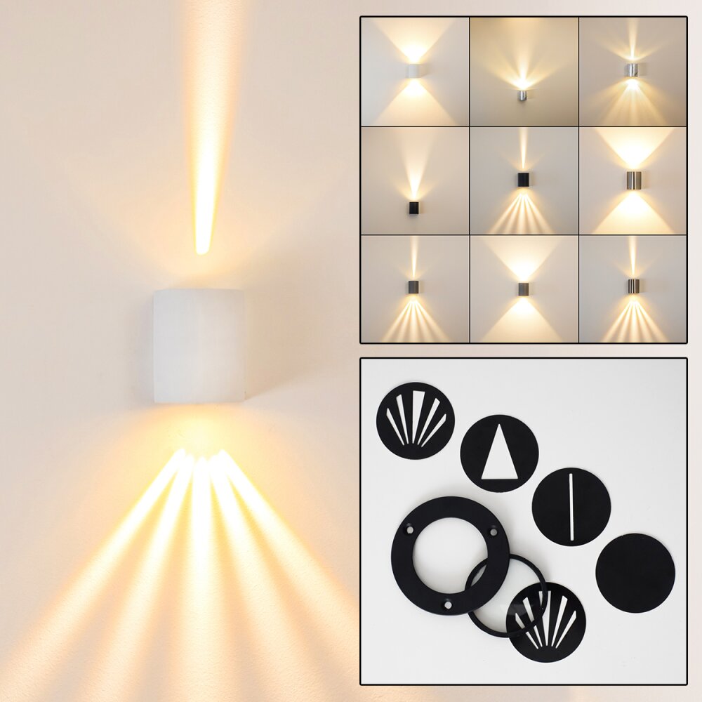 Außenwandleuchte Mora LED Weiß, 2-flammig main product photo