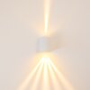 Außenwandleuchte Mora LED Weiß, 2-flammig