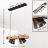 Oksbol Pendelleuchte Holz dunkel, Schwarz, 2-flammig Oksbol Pendelleuchte Holz dunkel, Schwarz, 2-flammig