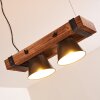 Oksbol Pendelleuchte Holz dunkel, Schwarz, 2-flammig Oksbol Pendelleuchte Holz dunkel, Schwarz, 2-flammig