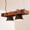 Oksbol Pendelleuchte Holz dunkel, Schwarz, 2-flammig Oksbol Pendelleuchte Holz dunkel, Schwarz, 2-flammig