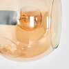 Koyoto Stehleuchte Glas 15 cm Bernsteinfarben, Chrom, Klar, Rauchfarben, 5-flammig