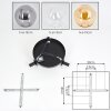 Gastor Deckenleuchte Glas 15 cm Bernsteinfarben, Chrom, Klar, Rauchfarben, 3-flammig