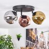 Ripoll Deckenleuchte Glas 15 cm Chrom, Gold, Kupferfarben, Rauchfarben, 3-flammig