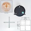 Chehalis Deckenleuchte Glas 15 cm Bernsteinfarben, 3-flammig
