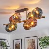 Ripoll Deckenleuchte Glas 15 cm Gold, Schwarz, 8-flammig
