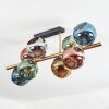 Ripoll Deckenleuchte Glas 15 cm Gold, Schwarz, 8-flammig