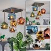 Ripoll Deckenleuchte Glas 15 cm Gold, Schwarz, 5-flammig