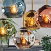 Ripoll Deckenleuchte Glas 15 cm Gold, Schwarz, 5-flammig