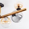 Chehalis Deckenleuchte Glas 10 cm, 12 cm, 15 cm Gold, Schwarz, 8-flammig