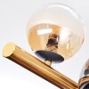Chehalis Deckenleuchte Glas 10 cm, 12 cm, 15 cm Gold, Schwarz, 8-flammig