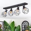 Yaak Deckenleuchte Schwarz, 4-flammig