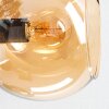 Koyoto Deckenleuchte Glas 15 cm Bernsteinfarben, Chrom, Klar, Rauchfarben, 6-flammig