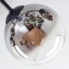 Koyoto Deckenleuchte Glas 15 cm Chrom, Klar, Rauchfarben, 6-flammig