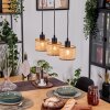 Barcos Hängeleuchte Naturfarben, Schwarz, 3-flammig