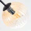 Koyoto Deckenleuchte Glas 15 cm Bernsteinfarben, Klar, Rauchfarben, 6-flammig