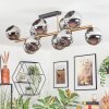 Koyoto Deckenleuchte Glas 15 cm Gold, Schwarz, 10-flammig