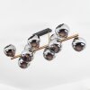 Koyoto Deckenleuchte Glas 15 cm Gold, Schwarz, 10-flammig