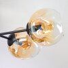 Ripoll Deckenleuchte Glas 15 cm Bernsteinfarben, Klar, 6-flammig