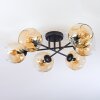 Ripoll Deckenleuchte Glas 15 cm Bernsteinfarben, Klar, 6-flammig