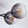 Koyoto Deckenleuchte Glas 15 cm Klar, Rauchfarben, 6-flammig