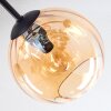 Koyoto Deckenleuchte Glas 15 cm Bernsteinfarben, Klar, Rauchfarben, 6-flammig