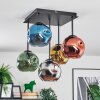 Ripoll Deckenleuchte Glas 15 cm Blau, Chrom, Gold, Grün, Kupferfarben, Rauchfarben, 5-flammig