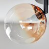 Chehalis Deckenleuchte Glas 12 cm Bernsteinfarben, Klar, Rauchfarben, 4-flammig