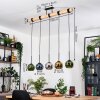 Koyoto Hängeleuchte Glas 15 cm Naturfarben, Schwarz, 5-flammig