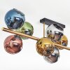Koyoto Deckenleuchte Glas 15 cm Gold, Schwarz, 10-flammig