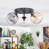 Koyoto Deckenleuchte Glas 15 cm Bernsteinfarben, Klar, Rauchfarben, 3-flammig