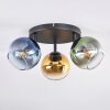 Koyoto Deckenleuchte Glas 15 cm Blau, Gold, Grün, Klar, 3-flammig