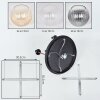 Koyoto Deckenleuchte Glas 15 cm Messing, Schwarz, 5-flammig