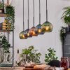 Koyoto Hängeleuchte Glas 15 cm Naturfarben, Schwarz, 5-flammig