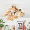 Koyoto Deckenleuchte Glas 15 cm Gold, Schwarz, 10-flammig