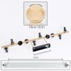 Koyoto Deckenleuchte Glas 15 cm Gold, Schwarz, 10-flammig