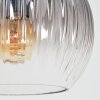 Koyoto Stehleuchte Glas 15 cm Bernsteinfarben, Klar, Rauchfarben, 5-flammig