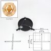 Ripoll Deckenleuchte Glas 15 cm Bernsteinfarben, 3-flammig