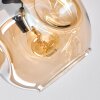 Ripoll Deckenleuchte Glas 15 cm Bernsteinfarben, 3-flammig