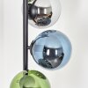 Gastor Stehleuchte Glas 15 cm Blau, Chrom, Grün, Rauchfarben, 6-flammig