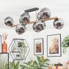 Ripoll Deckenleuchte Glas 15 cm Gold, Schwarz, 10-flammig