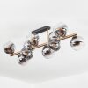 Koyoto Deckenleuchte Glas 15 cm Gold, Schwarz, 10-flammig