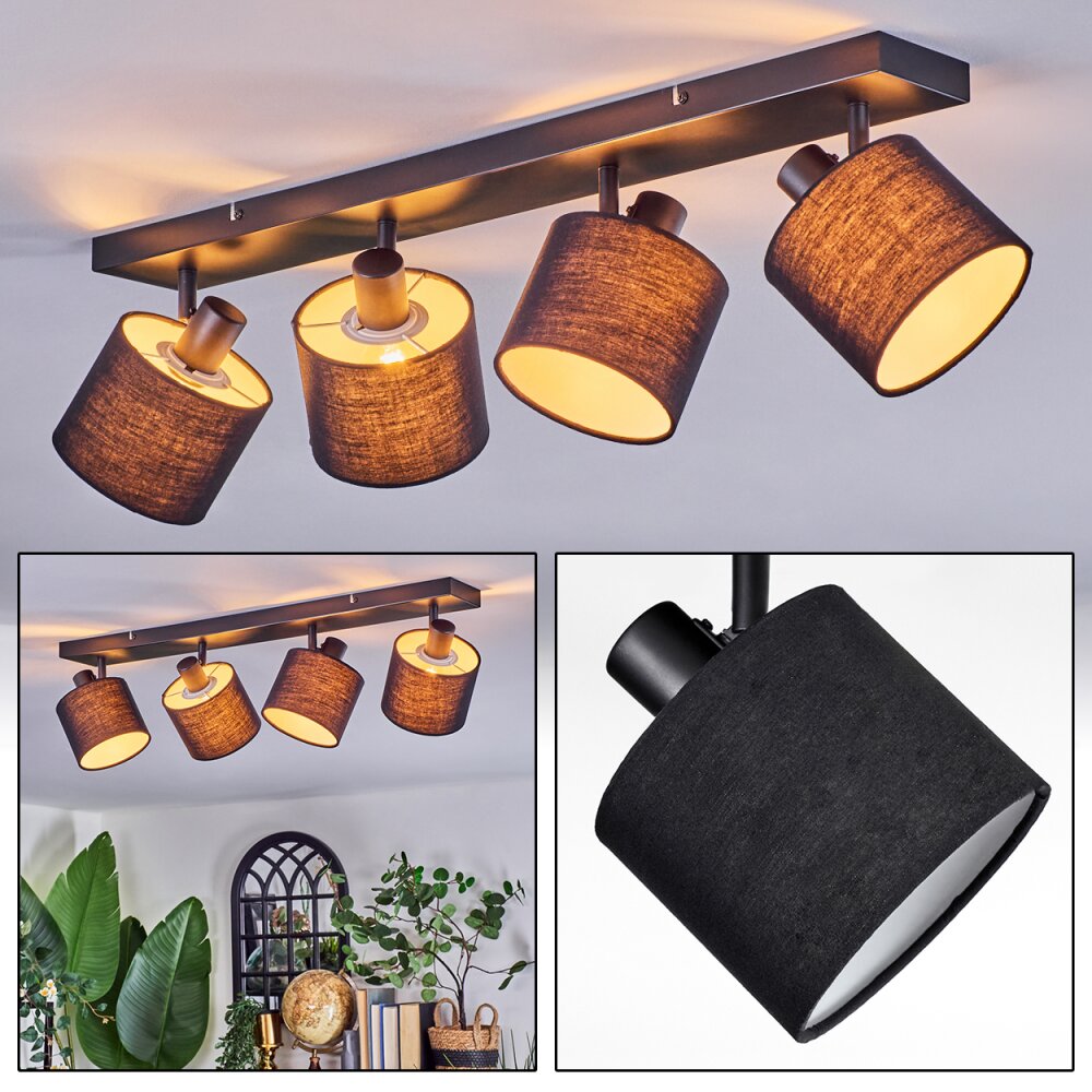Bassagoda Deckenleuchte Schwarz, 4-flammig main product photo