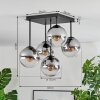 Gastor Deckenleuchte Glas 15 cm Klar, Rauchfarben, 5-flammig