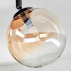 Chehalis Deckenleuchte Glas 15 cm Bernsteinfarben, Klar, 3-flammig